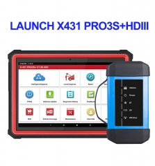 2023 New LAUNCH X431 PRO3S+HDIII,Diesel&Gasoline Bidirectional Diagnostic Scan Tool, 12VCars & 24VHeavy Duty Trucks