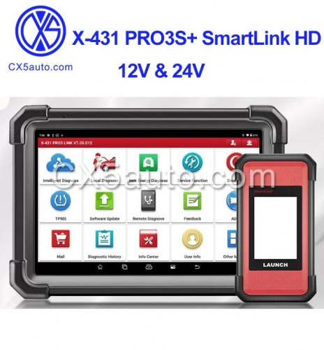 LAUNCH X431 PRO3S+ with X-431 SmartLink C 2.0 Heavy-duty Truck Module