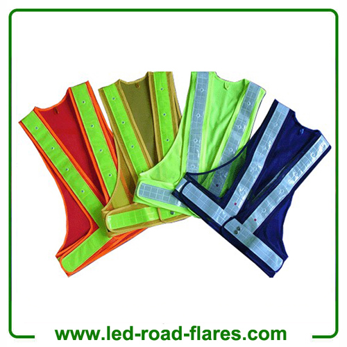 LED Safety Reflective Vest High-Visibility Reflective Led Safety Vest