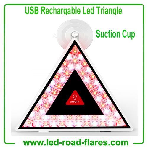 China Led Traffic Warning Triangles Manufacturers USB Rechargeable Flashing Led Warning Triangles