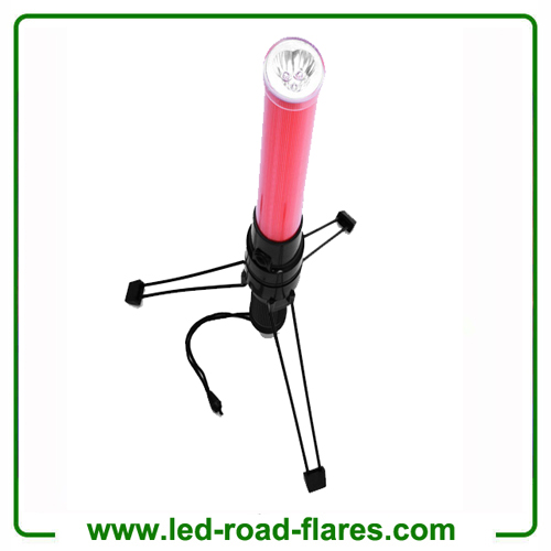 41cm 2XD Battery Red Led Traffic Wands Led Traffic Batons Led Batons With Tripod