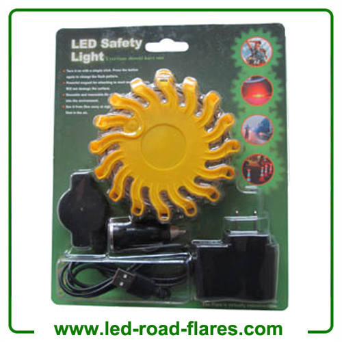 Rechargeable Led Safety Flares Kits Red Blister Pack