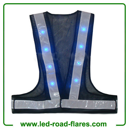 Led Navy Blue Reflective Safety Vest Navy Blue Led Safety Vests