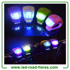 LED Silicone Bicycle Lights LED Bike Tail Lights LED Bicycle Light Flash Rear Lights