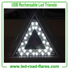 China Led Traffic Warning Triangles Manufacturers USB Rechargeable Flashing Led Warning Triangles