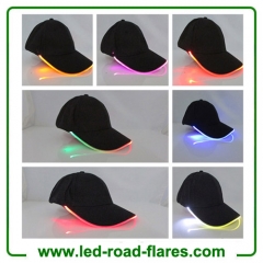 Led Light Up Cap Flashing Led Light Up Hats Glow Club Party Sports Athletic Black Fabric Led Baseball Cap Travel Hat