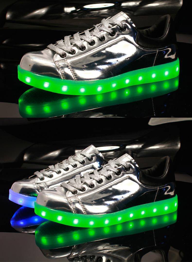 LED Light up Shoes for Adults 2017 New Colorful Luminous Shoes with USB Rechargeable Unisex Men air Shoes with LED Lights