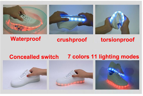 Led Sneakers Rechargeable Led Light Up Shoes Led Glow Shoes Luminous Athletic Shoes 