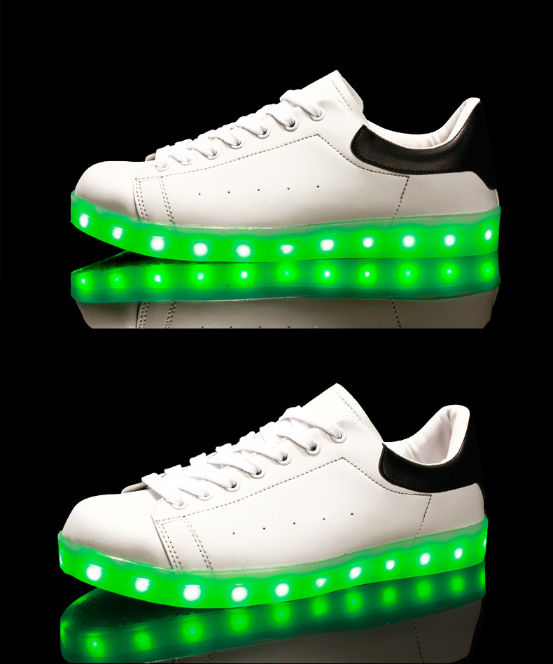 LED Light up Shoes for Adults 2017 New Colorful Luminous Shoes with USB Rechargeable Unisex Men air Shoes with LED Lights