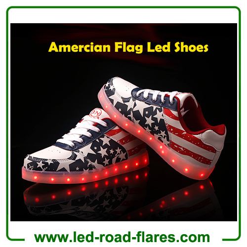 USA American Flag Led Sneakers