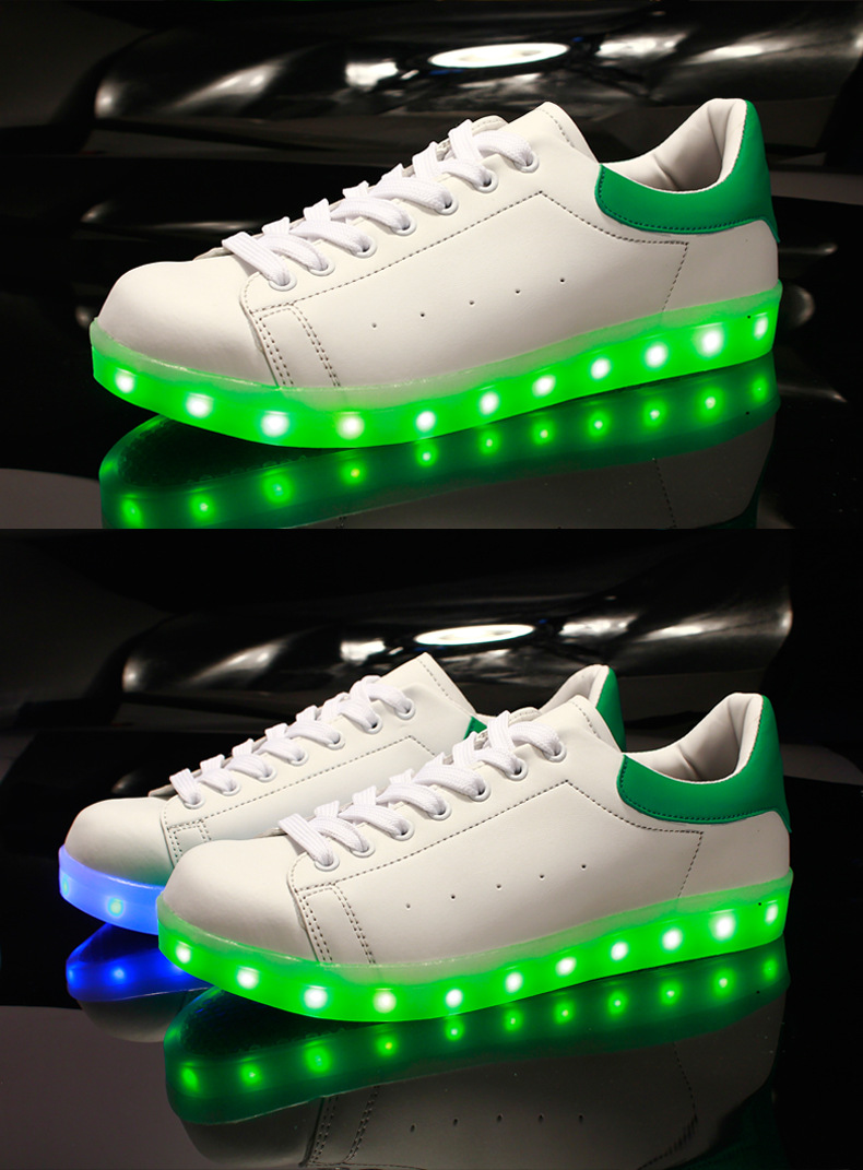 LED Light up Shoes for Adults 2017 New Colorful Luminous Shoes with USB Rechargeable Unisex Men air Shoes with LED Lights