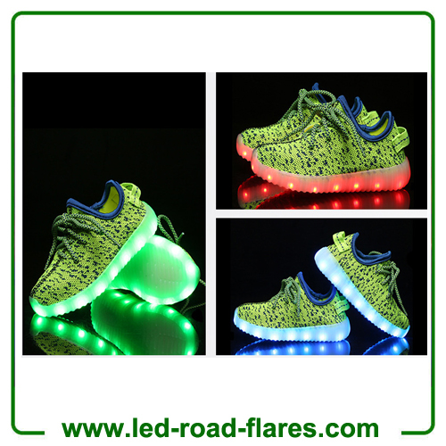 Red Green Blue Black Pink Grey Rechargeable Led Light UP Shoes for Kids Children