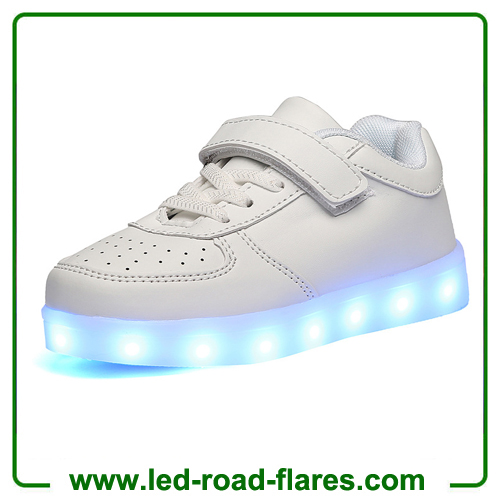 Black White Children Kids Led Light Up Shoes For Kids Led Light Up Sneakers