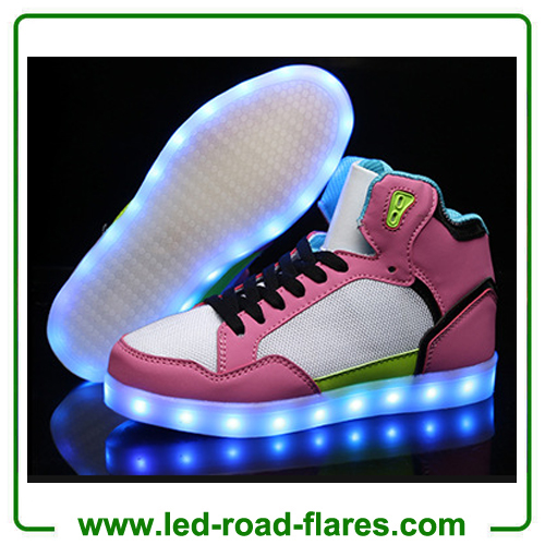 China Led Shoes Manufacturer Wholesales USB Charging Flashing Fluorescent Led Shoes