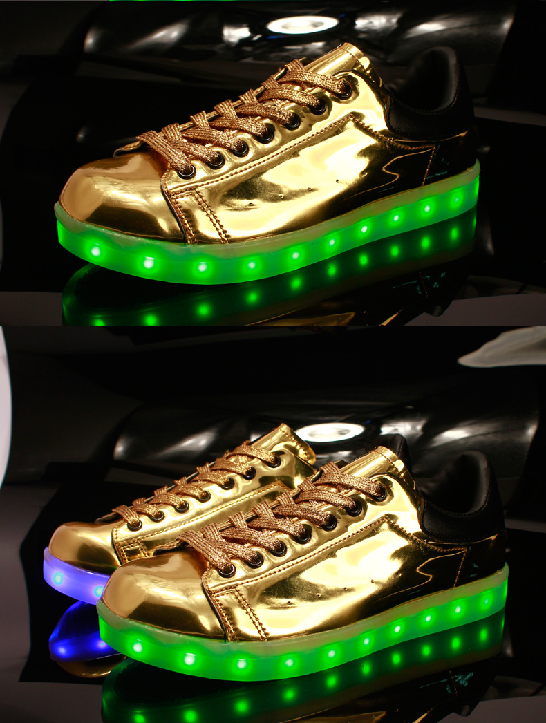 LED Light up Shoes for Adults 2017 New Colorful Luminous Shoes with USB Rechargeable Unisex Men air Shoes with LED Lights