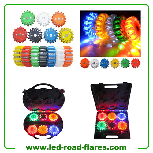 Green Red Yellow Blue Amber Emergency Rechargeable LED Hazard Light