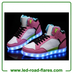 China Led Shoes Manufacturer Wholesales USB Charging Flashing Fluorescent Led Shoes