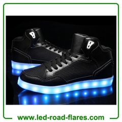 China Led Shoes Manufacturer Wholesales USB Charging Flashing Fluorescent Led Shoes