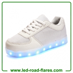 Fashion Women Men Unisex LED Luminous Shoes Low Top Casual USB Charging Led Light Up Shoes For Adults PU Leather Breathable Glowing Shoes