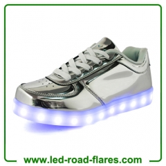 Unisex Led Shoes 2017 New Men LED Shoes Fashion Growing Luminous Light Shoes For Adult Pink Golden and Silver Casual Shoes