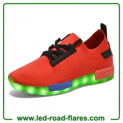 China Led Sneakers Manufacturer White Blue Biege Red Pink Black Unisex Adult USB Charging Led Blink Shoes Led Dance Shoes