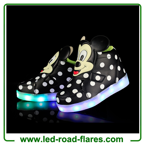 High Top Mickey Mouse Led Light Up Kids Shoes China Children Led Shoes Suppliers Manufacturer Factory