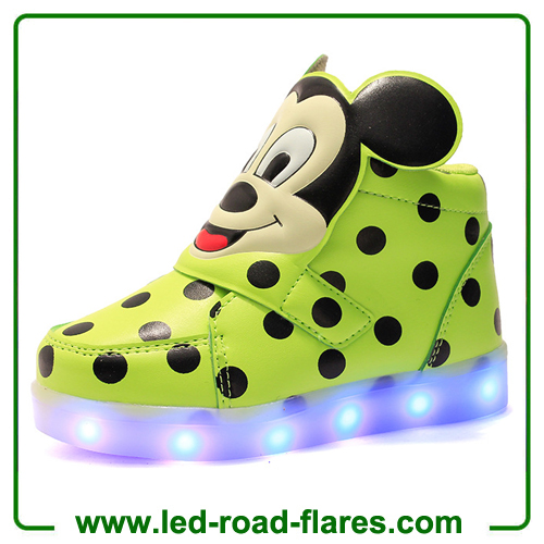 High Top Mickey Mouse Led Light Up Kids Shoes China Children Led Shoes Suppliers Manufacturer Factory