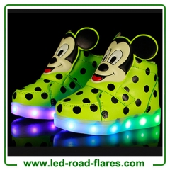 High Top Mickey Mouse Led Light Up Kids Shoes China Children Led Shoes Suppliers Manufacturer Factory