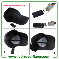 USB Rechargeable LED Baseball Caps LED Hats