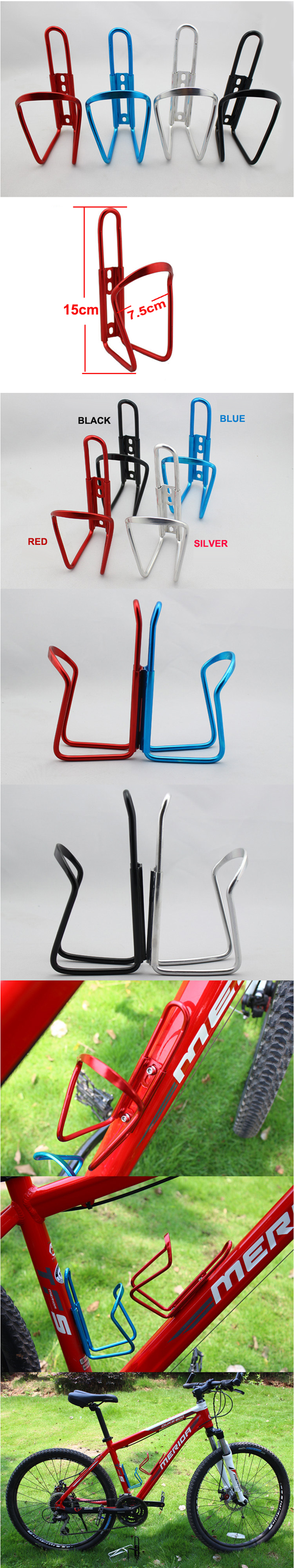 Non-Adjustable Aluminum Bike Bottle Holder Cage