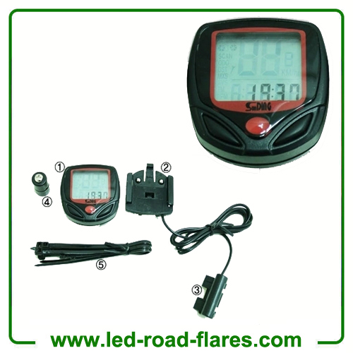 Bicycle Bike Computer Cycling Odometer Speedometer With Back Light Waterproof