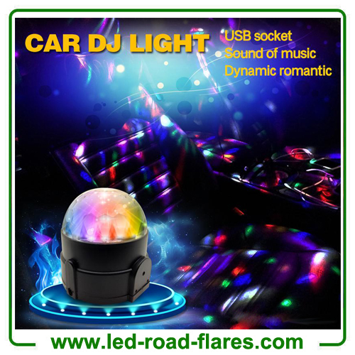 USB 12V Car Disco Lighs Auto DJ Stage Lighting LED RGB Rotation Ball DJ Atmosphere Lamps Lights Party