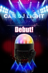 USB 12V Car Disco Lighs Auto DJ Stage Lighting LED RGB Rotation Ball Lamp Lights DJ Party