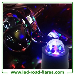 USB 12V Car Disco Lighs Auto DJ Stage Lighting LED RGB Rotation Ball Lamp Lights DJ Party
