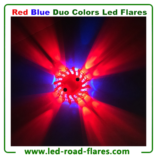 Red Blue Led Road Flares Rechargeable