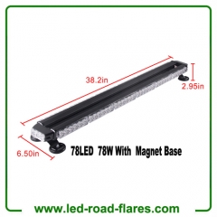 26 Inch 54W LED Work Light Bar Single Row Driving Lamp with Magnetic Base for Truck ATV SUV