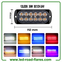 Led Light Bar 36W 18W 12W 12 Led Work Light Bar 6 Led Driving Lights Fog Offroad Lamp For Vehicles, ATV, Truck SUV