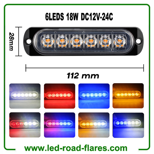 6LED 18W LED Work Light Bar Flood Light Offroad 4WD BOAT ATV UTV FOG DRIVING