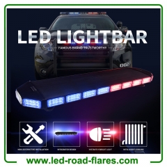 120cm Red Blue Super Bright Ambulance Fire Police Mlitary Vehicle Car Flashing Light Bar Led Strobe Warning Light Bar With Speaker