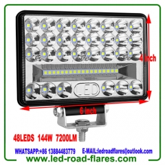 3" 4" 5" Spot Beam LED Work Lights for Tractors Trucks 4x4 4WD Car Moto Boat ATV 54W 108W 144W LED Bar Light Bar Offroad 12V 24V