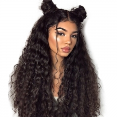 FashionPlus  210% Density Jery Curly Virgin Brazilina Hair Full lace Wigs