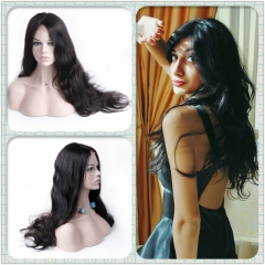  FashionPlus Hair Pre Plucked Virgin Hair Body Wave Full Lace Wig 180% Density