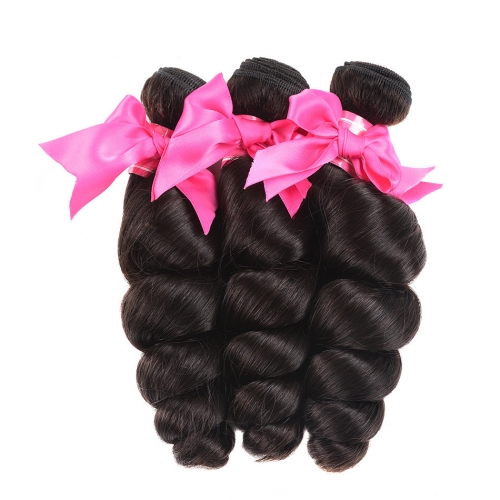 FashionPlus 3 Bundles 9A Grade Malaysian Virgin Hair Loose Wave  Human Hair Weave