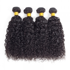 FashionPlus Brazilian Curly Hair Extensions Brazilian Virgin Human Hair 4 Pcs/Pack