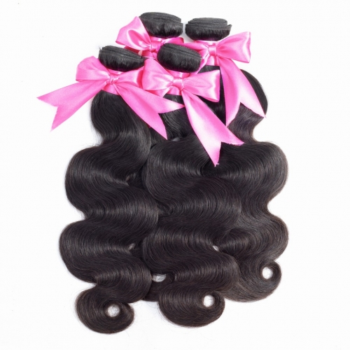 FashionPlus 100% Virgin Human Hair Cheap Human Hair Weave Malaysian Body Wave Hair 4 Bundles