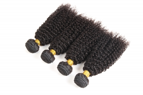 FashionPlus Hair 7A  Brazilian Kinky Curls Tangle Free 4Bundles Wholesale Virgin Hair Weave Bundles