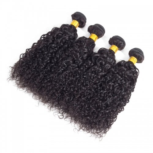 Fashion Plus 4 Bundles Curly Wave Brazilian Virgin Hair 100% Human Hair Weav bundles