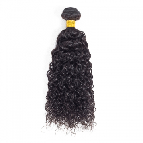 Fashion Plus Hair Brazilian Virgin Hair Curly Wave 1 bundle Unprocessed Non Remy Human Hair Weft  Natural Black Color 1 Bundle 100g Per Lot 7A Grade 