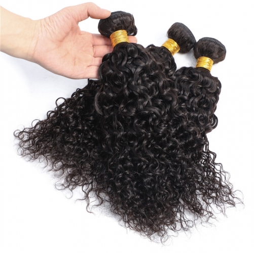 FashionPlus 3 Bundles Mink  Peruvian Hair Kinky Curly 100 Human Hair Extensions