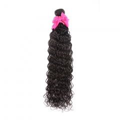 FashionPlus Hair  Wholesale Indian Virgin Human Hair Bundles water Hair Wave Weave  1 PCS